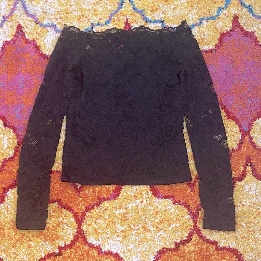 lace off the shoulder top